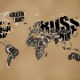 Typographic World Map by Vladstudio