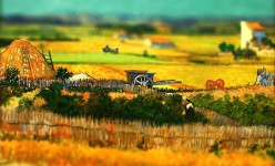 tilt shift van gogh